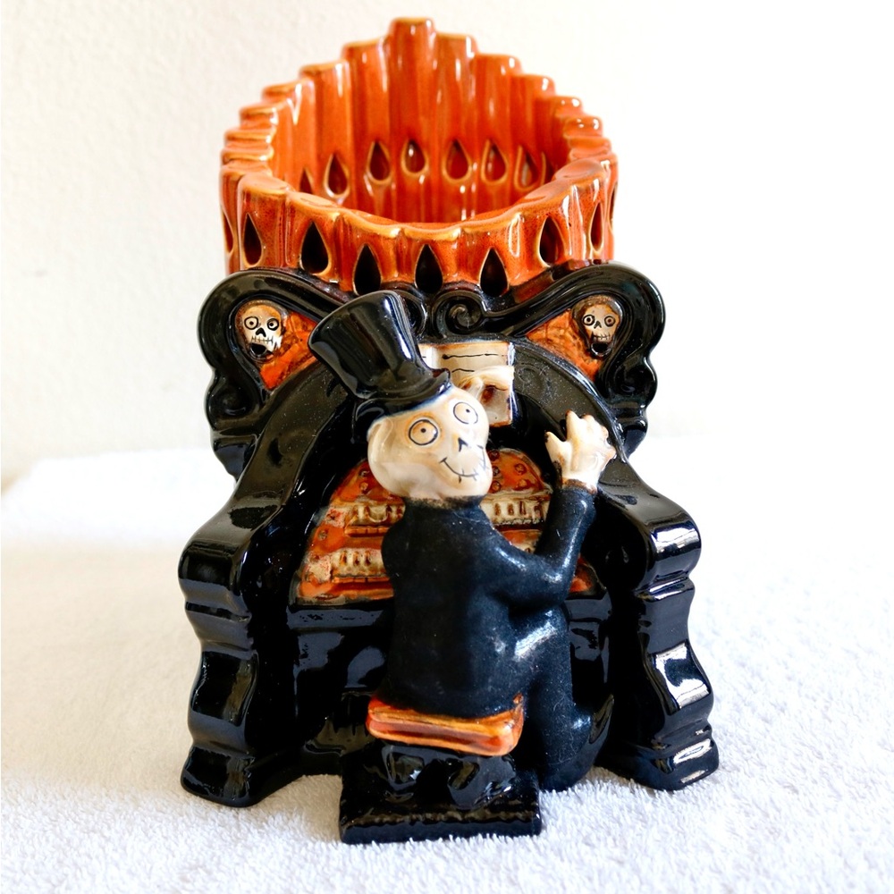 Yankee Candle Boney Bunch Halloween Organ Tart Warmer Skelton Playing 1171830